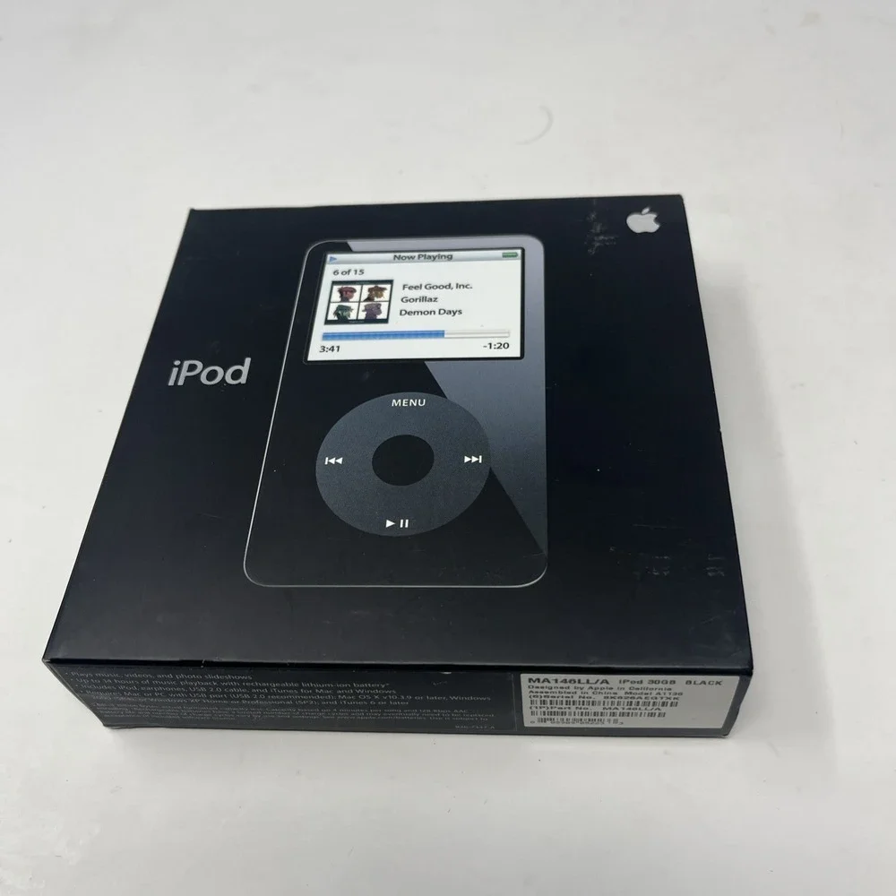Apple A1136 30GB iPod Video 5th Generation - Black (MA146LL/A)- BOX ONLY